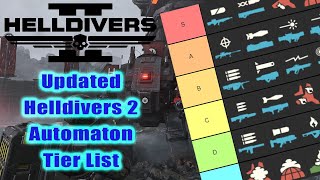 Helldivers 2  Updating My Automaton Stratagem Tier List [upl. by Moritz]