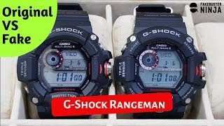 GShock Rangeman Original VS Fake Comparison 2019 [upl. by Hanavas660]