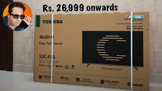 Toshiba 50inch 4K QLED Smart TV Unboxing and Review [upl. by Nyleve]