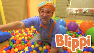 Learning With Blippi At An Indoor Playground For Kids  Educational Videos For Toddlers [upl. by Stubbs]