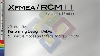 XfmeaRCM 8 Quick Start Guide Chapter 51 Failure Modes and Effects Analysis FMEA [upl. by Coveney]