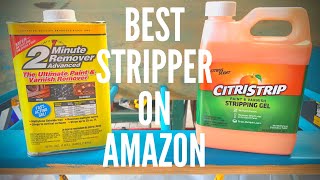 BEST Paint Stripper on AMAZON  2 Minute Remover vs CitriStrip [upl. by Amberly421]