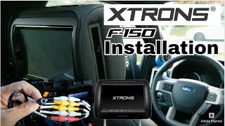 Xtrons Headrest DVD Player Installation on 2020 Ford F150 Lariat [upl. by Noell1]