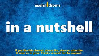 Useful Idioms 250 In a nutshell [upl. by Ladnik176]