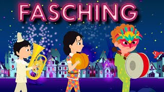 FASCHING Karneval  SING SONG KINDERLIEDER  Lustige Deutsche Kinderlieder [upl. by Halpern]