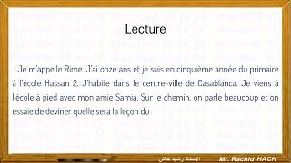 Enseignement Explicite niveaux 5ème et 6ème année du primaire 1er texte [upl. by Saphra]