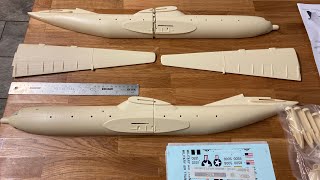 172 C133 Cargomaster Resin Anigrand Model kit First Impressions [upl. by Arual]