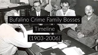 Bufalino Crime Family Bosses Timeline 19032006 organizedcrime mafia gangsters pittston [upl. by Enirbas]