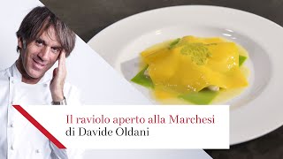 RAVIOLO APERTO ALLA MARCHESI la RICETTA di Davide Oldani per Kenwood [upl. by Airdnaxela]