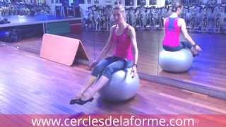 Exercice 2 de Pilates avec Ballon proposé par Astrid au Cercle République Paris [upl. by Sayres]