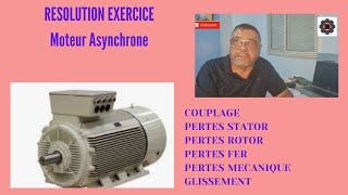 Video N°462 RESOLUTION EXERCICE MOTEUR ASYNCHRONE [upl. by Carley]