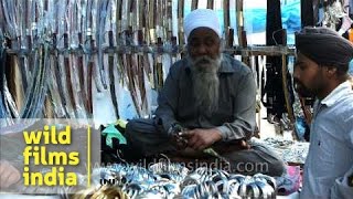 Sikh kada for sale at Anandpur Sahib Punjab [upl. by Airat973]