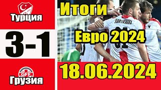 Турция  Грузия Обзор матча Евро 202418062024 [upl. by Kort]