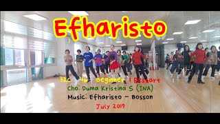 EfharistoBeginner 임애란linedance 장유3동주민센터 초급반 장유3동 율하 김해 라인댄스 demo 비포선라이즈 진례종합복지관 [upl. by Elleneg237]