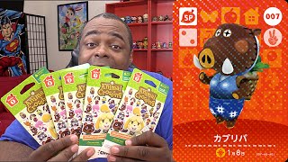 AMIIBO CARDS BLIND UNPACKING 4 Animal Crossing Happy Home Designer Series 1 [upl. by Santana429]