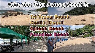 Bike ride to 4 Beaches near Patong [upl. by Kachine]