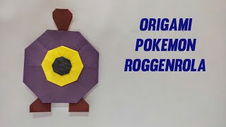 How To Make a paper Origami Pokemon Roggenrola Easy [upl. by Labors709]