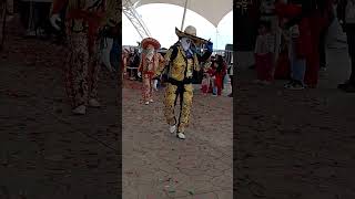 COMPARSA CAZADORES EN LA FERIA DE LA PIEDRA CHIMALHUACÁN 2024 FEMECHI 2024 🎡🪨⚒️🎭✨ [upl. by Avik]