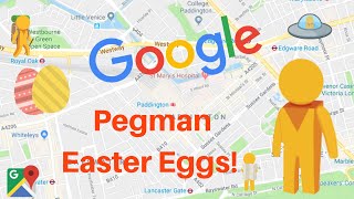 TOP 4 GOOGLE MAPS PEGMAN EASTER EGGS [upl. by Albur]