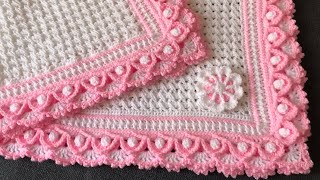 Easy crochet baby blanketcraft amp crochet blanket pattern 2361 [upl. by Irv]