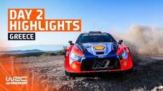 Day 2 Highlights  WRC EKO Acropolis Rally Greece 2024 [upl. by Sydalg]