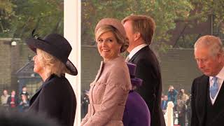 WillemAlexander en Máxima op staatsbezoek bij Elizabeth [upl. by Sabrina598]