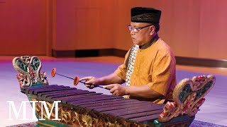 Indonesian gambang xylophone played by gamelan artist Mas Midiyanto [upl. by Osmund]