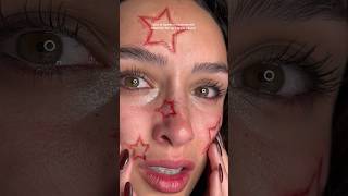 Les ⭐️ ne partent pas au démaquillage Je fais comment😭 halloweenmakeup makeuphacks cicatrice [upl. by Huei]