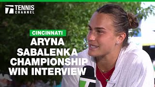 Aryna Sabalenka Wins Her First Cincinnati Title  2024 Cincinnati Final [upl. by Oirram985]