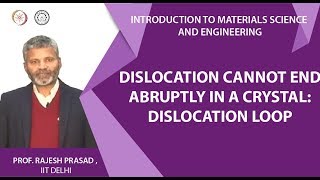 MSE 57 Dislocation cannot end abruptly in a crystal Dislocation loop [upl. by Elihu]