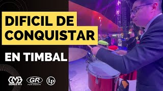 Drumcam Timbal Difícil de conquistar con Angel Venegas Jr🔥🥁 CoverTimbal Drumcam Cumbia [upl. by Nodla464]