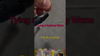 Squirmy Worm Fly Pattern 🪱 flytying shorts [upl. by Anilad]