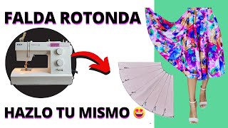 CÓMO HACER FALDAS✅  Falda Circular o Rotonda o de vuelo o falda de círculo completo☑️saiaskirt [upl. by Naud]