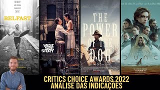 Critics Choice Awards 2022  Análise das indicações cinema [upl. by Retha]