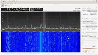 HF2V 10m CW with Funcube Dongle  HF kit [upl. by Atirahc382]