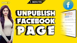 How to unpublish a Facebook page 2024  Skill Wave [upl. by Mar]