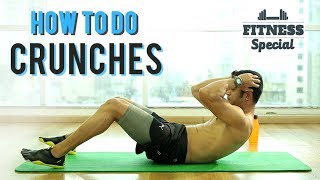 HOW TO DO CRUNCHES  Perfect Crunch FOR BEGINNERS  Best ABS Exercises  FITNESS SPECIAL  WORKOUT [upl. by Notneiuq]