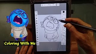 Coloring Sadness inside out 2  Drawing Art [upl. by Kampmann]