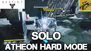 SOLO Atheon Hard Mode and Getting the Mythoclast  Destiny PS4 Vault of Glass  1080p60FPSHD [upl. by Einnok344]