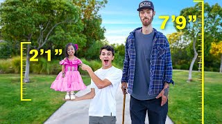 The Worlds Shortest Woman VS Tallest Man [upl. by Ymot]