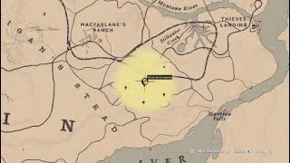 Mapa del Tesoro Hennigans Stead Centro  Hennigans Stead Central Treasure Map Location RDR 2 [upl. by Alehc449]