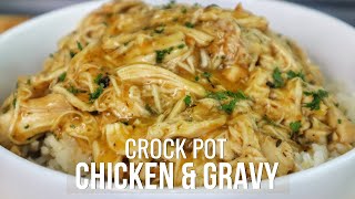 It doesnt get any better than this crock pot Chicken and Gravy I PROMISE [upl. by Terpstra]