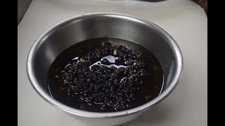 How to prepare black bean for stir fry [upl. by Novikoff]