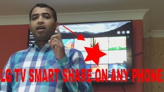 LG Smart TV  How to Use the Smart Share on any phone [upl. by Akenot]