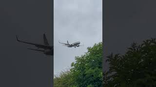 Ryanair landing in poor weather East Midlands airport UK 🇬🇧 [upl. by Irak]