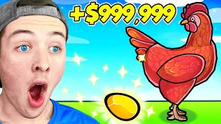 Spending 974969 in EGG FARM TYCOON roblox [upl. by Ystap]