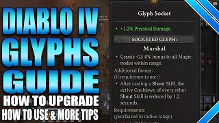 Diablo 4 Glyph Guide  Where To Find How To Use amp Range Explained [upl. by Spearman]