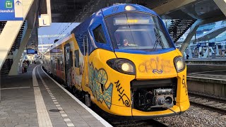 UNIEK NS 3316 vertrekt toeterend uit Arnhem Centraal [upl. by Handal6]