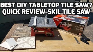 Best Tabletop Tile Saw DIY SKIL Tile Saw Review [upl. by Blondelle]