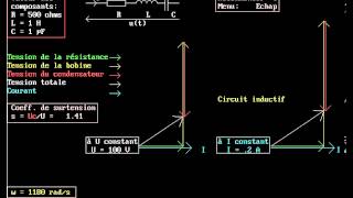 Circuit RLC série  Diagramme de Fresnel [upl. by Htebilil535]